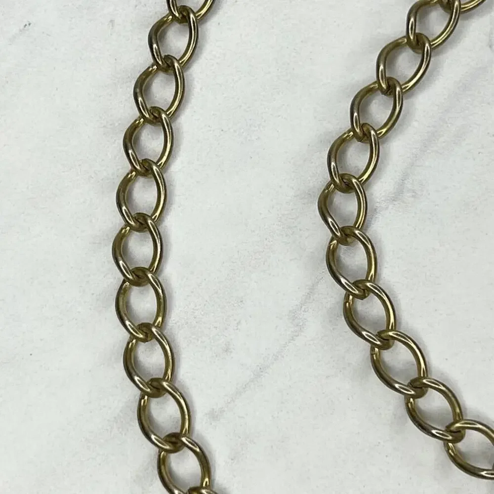 Gold Tone George Washington Coin Chain Link Belt Small (S) ✨